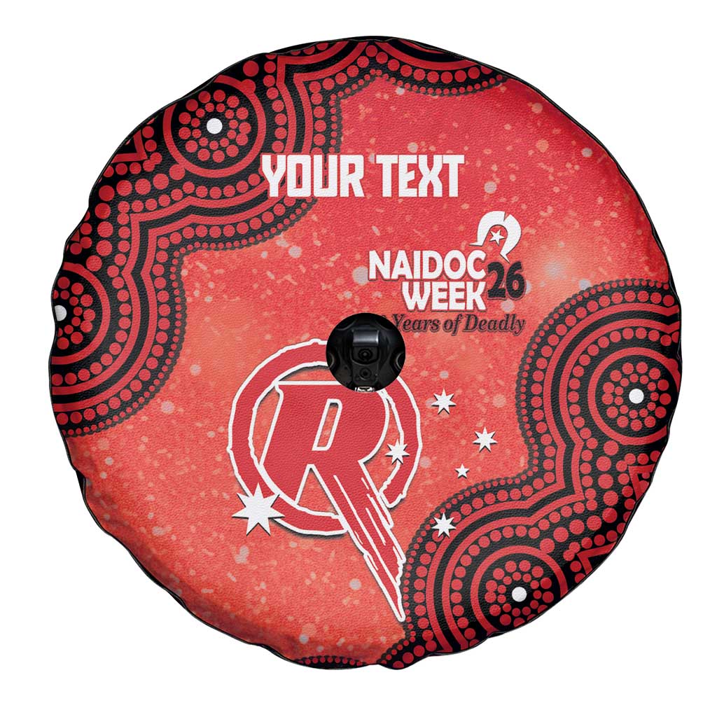 Melbourne Renegades NAIDOC Week 2026 Custom Spare Tire Cover 50 Years Deadly Indigenous Art Glitter Effect