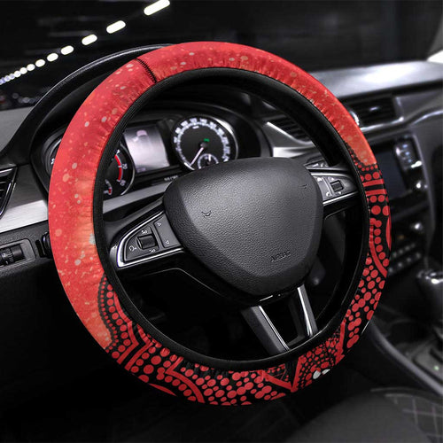 Melbourne Renegades NAIDOC Week 2026 Steering Wheel Cover 50 Years Deadly Indigenous Art Glitter Effect
