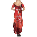 Melbourne Renegades NAIDOC Week 2026 Custom Summer Maxi Dress 50 Years Deadly Indigenous Art Glitter Effect