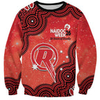 Melbourne Renegades NAIDOC Week 2026 Custom Sweatshirt 50 Years Deadly Indigenous Art Glitter Effect