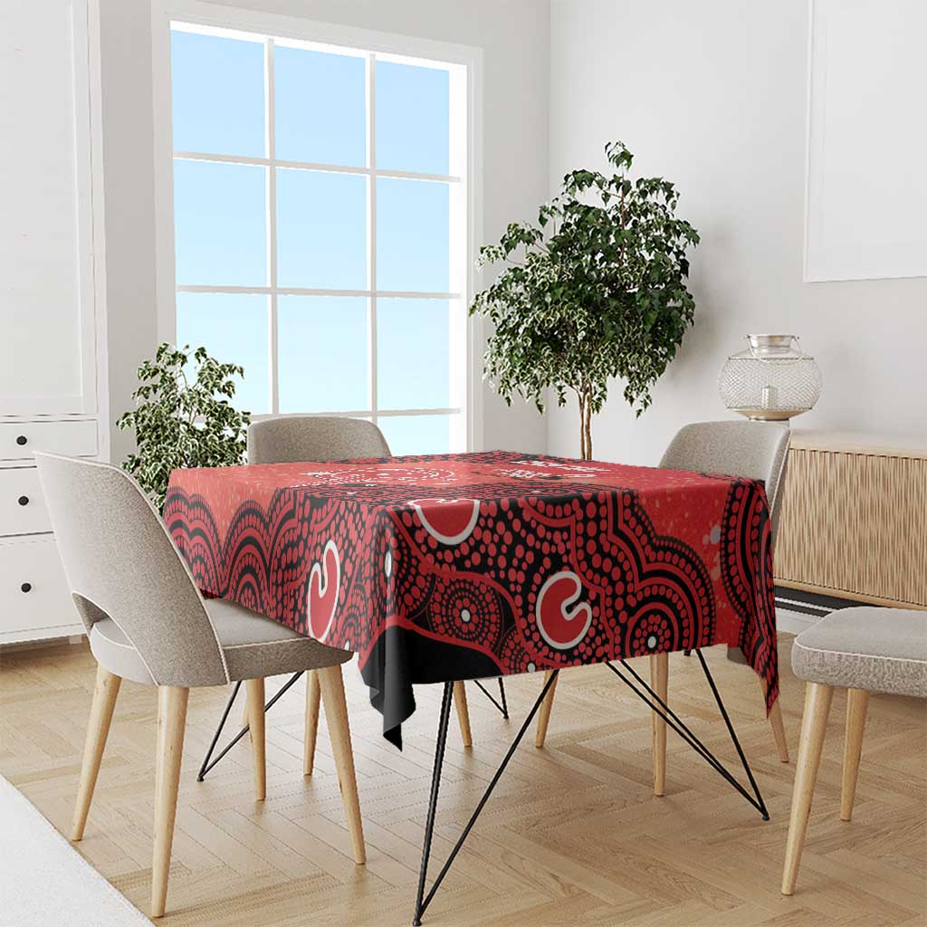 Melbourne Renegades NAIDOC Week 2026 Custom Tablecloth 50 Years Deadly Indigenous Art Glitter Effect