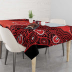 Melbourne Renegades NAIDOC Week 2026 Custom Tablecloth 50 Years Deadly Indigenous Art Glitter Effect