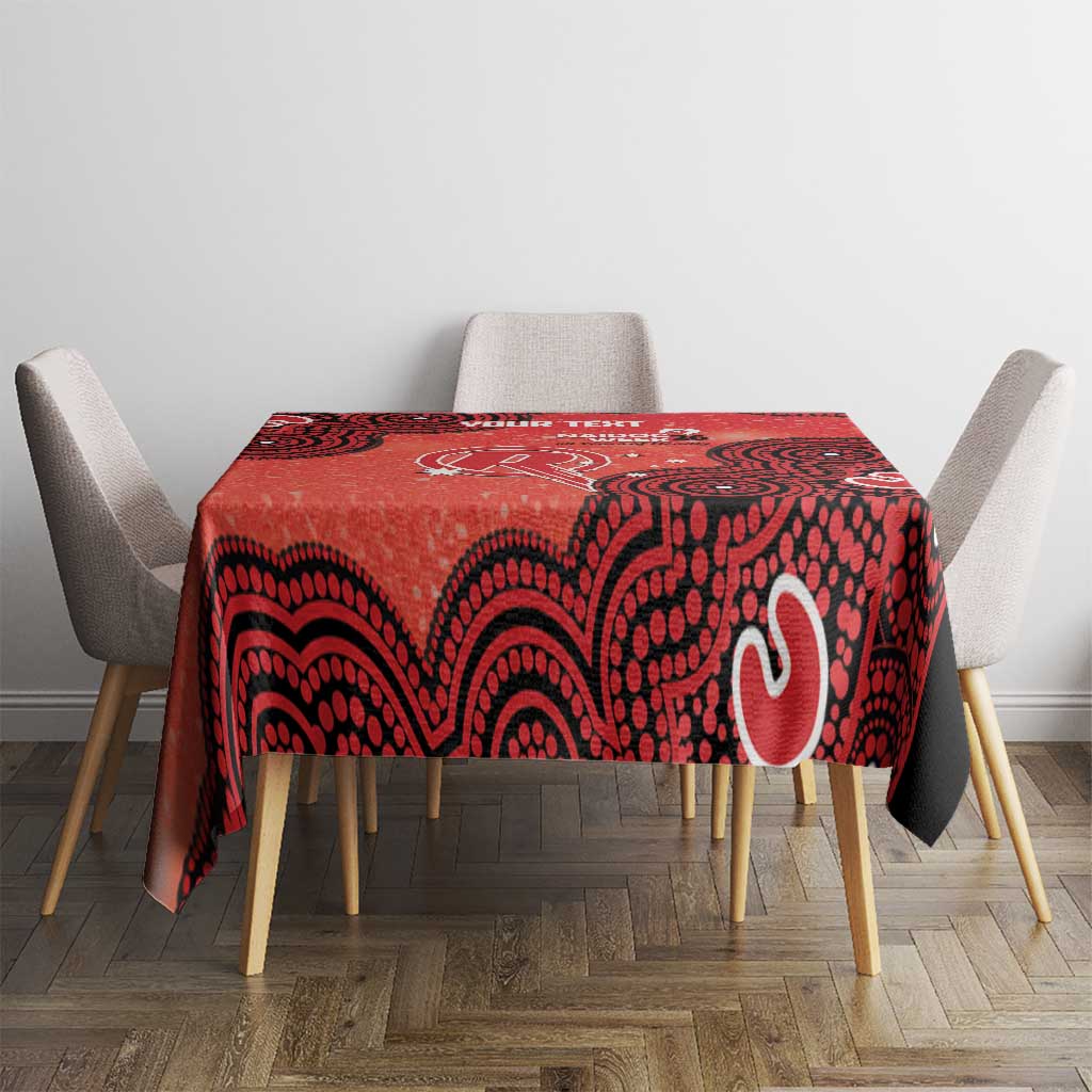 Melbourne Renegades NAIDOC Week 2026 Custom Tablecloth 50 Years Deadly Indigenous Art Glitter Effect