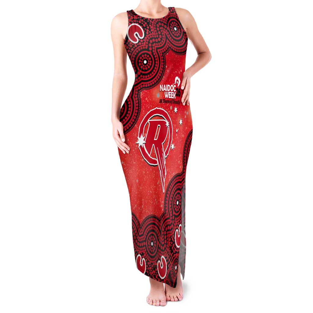 Melbourne Renegades NAIDOC Week 2026 Custom Tank Maxi Dress 50 Years Deadly Indigenous Art Glitter Effect