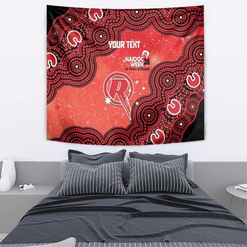 Melbourne Renegades NAIDOC Week 2026 Custom Tapestry 50 Years Deadly Indigenous Art Glitter Effect
