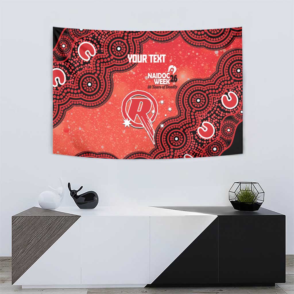 Melbourne Renegades NAIDOC Week 2026 Custom Tapestry 50 Years Deadly Indigenous Art Glitter Effect