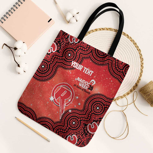 Melbourne Renegades NAIDOC Week 2026 Custom Tote Bag 50 Years Deadly Indigenous Art Glitter Effect