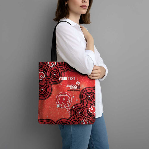 Melbourne Renegades NAIDOC Week 2026 Custom Tote Bag 50 Years Deadly Indigenous Art Glitter Effect