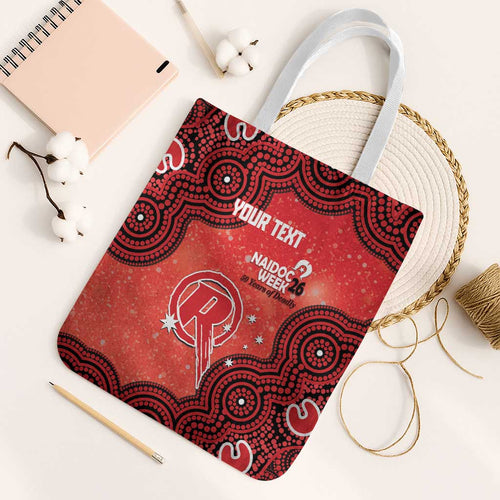 Melbourne Renegades NAIDOC Week 2026 Custom Tote Bag 50 Years Deadly Indigenous Art Glitter Effect