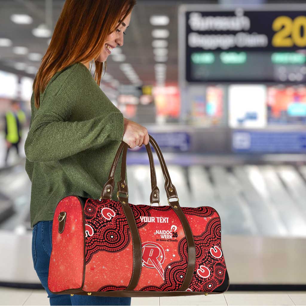 Melbourne Renegades NAIDOC Week 2026 Custom Travel Bag 50 Years Deadly Indigenous Art Glitter Effect