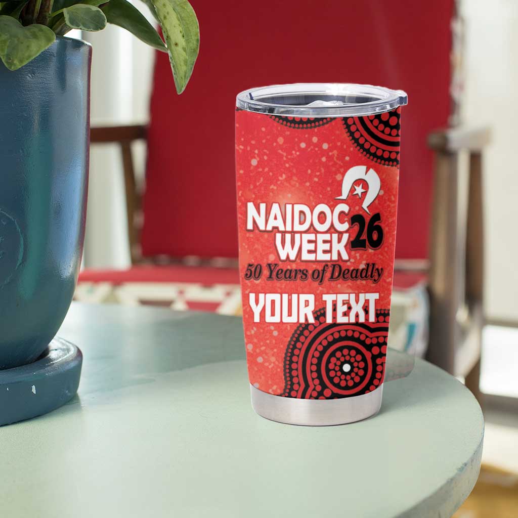 Melbourne Renegades NAIDOC Week 2026 Custom Tumbler Cup 50 Years Deadly Indigenous Art Glitter Effect