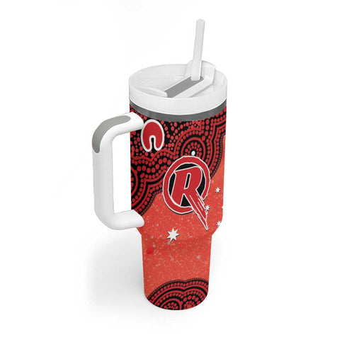 Melbourne Renegades NAIDOC Week 2026 Custom Tumbler With Handle 50 Years Deadly Indigenous Art Glitter Effect
