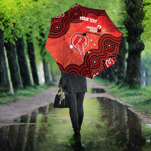 Melbourne Renegades NAIDOC Week 2026 Custom Umbrella 50 Years Deadly Indigenous Art Glitter Effect