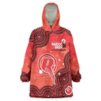 Melbourne Renegades NAIDOC Week 2026 Custom Wearable Blanket Hoodie 50 Years Deadly Indigenous Art Glitter Effect