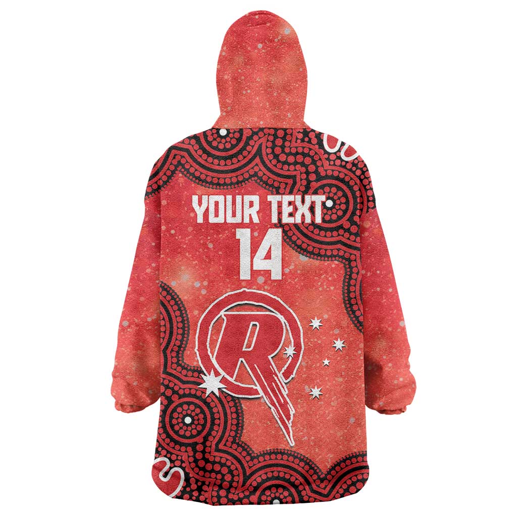 Melbourne Renegades NAIDOC Week 2026 Custom Wearable Blanket Hoodie 50 Years Deadly Indigenous Art Glitter Effect
