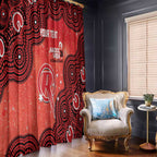 Melbourne Renegades NAIDOC Week 2026 Custom Window Curtain 50 Years Deadly Indigenous Art Glitter Effect