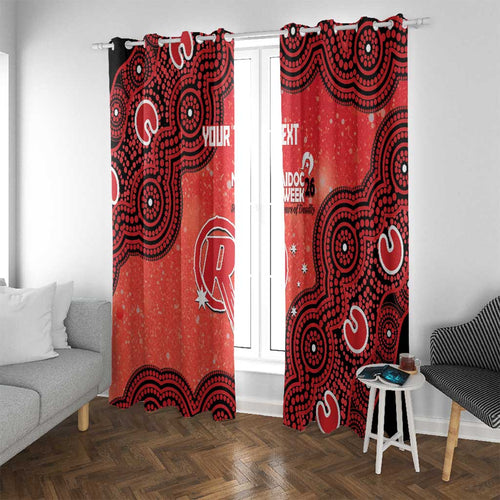 Melbourne Renegades NAIDOC Week 2026 Custom Window Curtain 50 Years Deadly Indigenous Art Glitter Effect