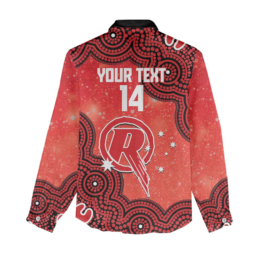 Melbourne Renegades NAIDOC Week 2026 Custom Women Casual Shirt 50 Years Deadly Indigenous Art Glitter Effect