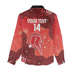Melbourne Renegades NAIDOC Week 2026 Custom Women Casual Shirt 50 Years Deadly Indigenous Art Glitter Effect