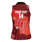 Melbourne Renegades NAIDOC Week 2026 Custom Women Sleeveless Polo Shirt 50 Years Deadly Indigenous Art Glitter Effect