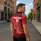 Melbourne Renegades NAIDOC Week 2026 Custom Zipper Polo Shirt 50 Years Deadly Indigenous Art Glitter Effect