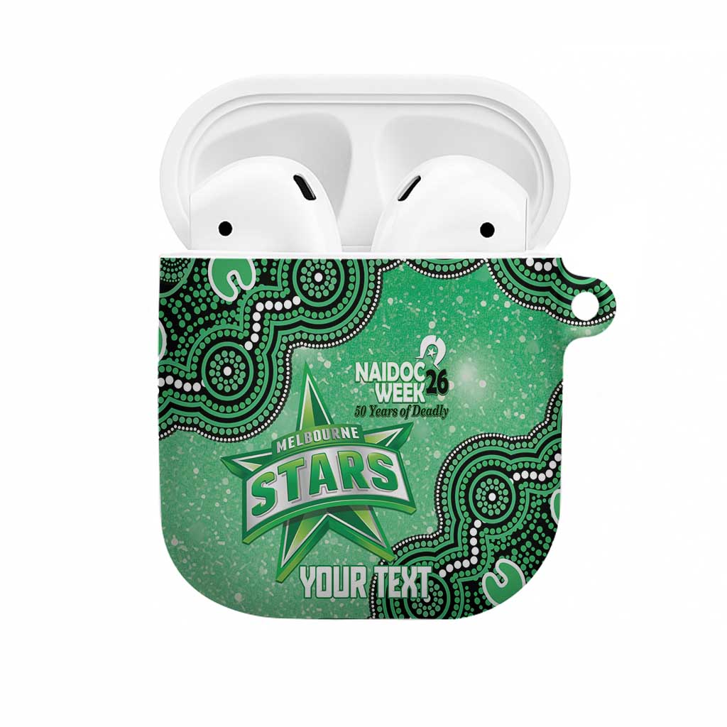 Melbourne Stars NAIDOC Week 2026 Custom AirPods Case 50 Years Deadly Indigenous Art Glitter Effect