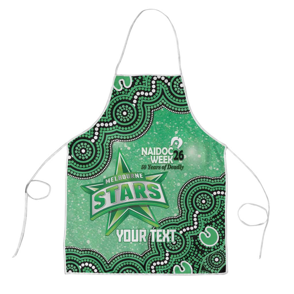 Melbourne Stars NAIDOC Week 2026 Custom Apron 50 Years Deadly Indigenous Art Glitter Effect