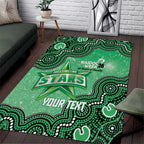 Melbourne Stars NAIDOC Week 2026 Custom Area Rug 50 Years Deadly Indigenous Art Glitter Effect