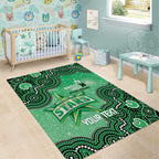 Melbourne Stars NAIDOC Week 2026 Custom Area Rug 50 Years Deadly Indigenous Art Glitter Effect