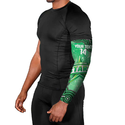 Melbourne Stars NAIDOC Week 2026 Custom Arm Sleeves 50 Years Deadly Indigenous Art Glitter Effect