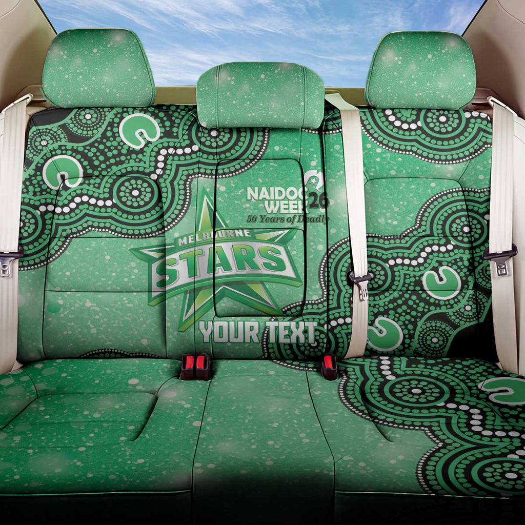 Melbourne Stars NAIDOC Week 2026 Custom Back Car Seat Cover 50 Years Deadly Indigenous Art Glitter Effect
