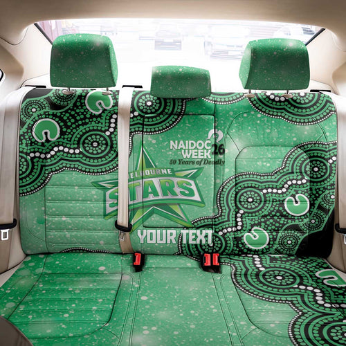 Melbourne Stars NAIDOC Week 2026 Custom Back Car Seat Cover 50 Years Deadly Indigenous Art Glitter Effect