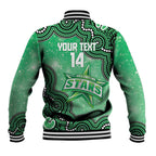 Melbourne Stars NAIDOC Week 2026 Custom Baseball Jacket 50 Years Deadly Indigenous Art Glitter Effect