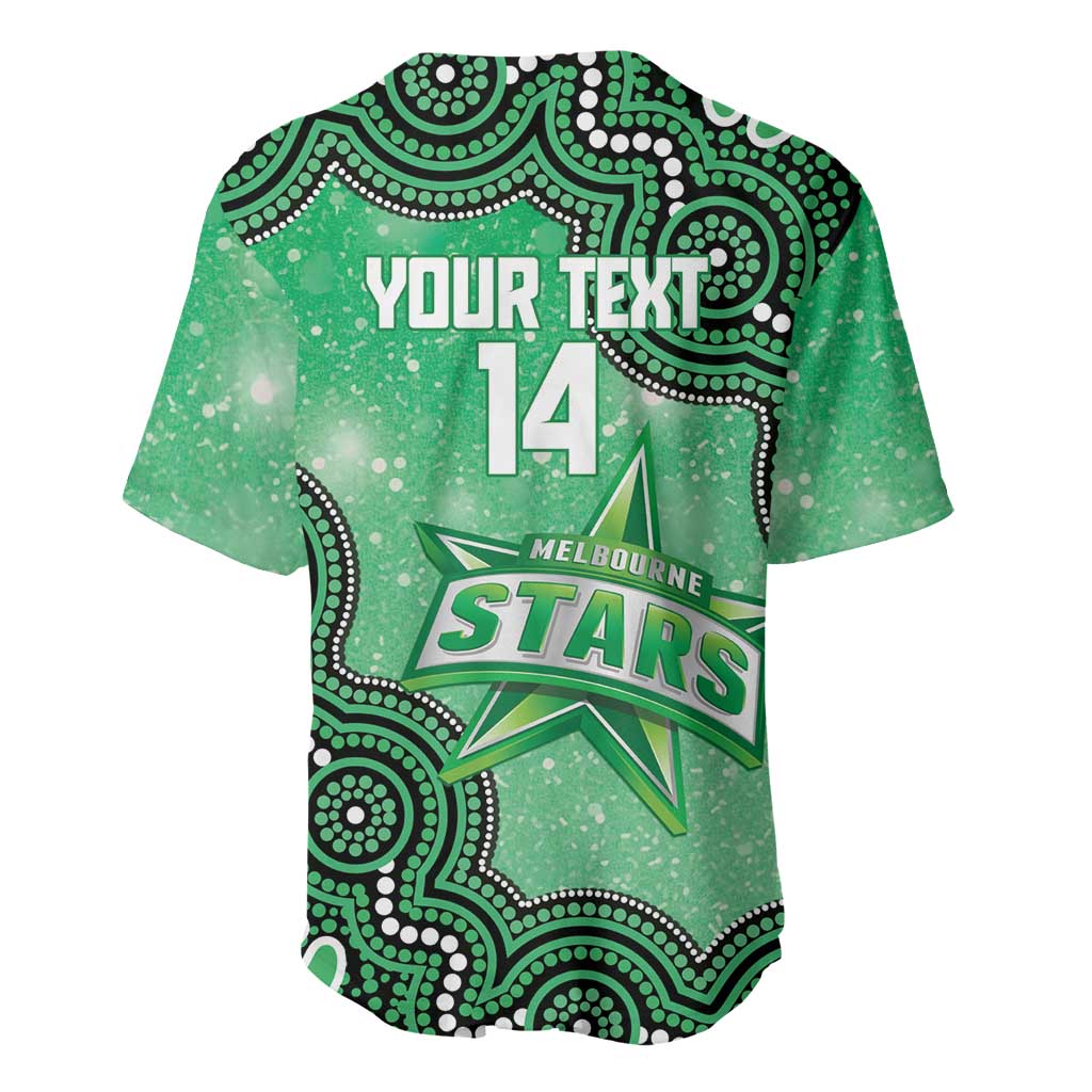 Melbourne Stars NAIDOC Week 2026 Custom Baseball Jersey 50 Years Deadly Indigenous Art Glitter Effect
