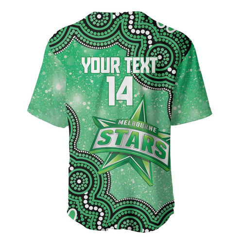 Melbourne Stars NAIDOC Week 2026 Custom Baseball Jersey 50 Years Deadly Indigenous Art Glitter Effect
