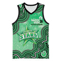 Melbourne Stars NAIDOC Week 2026 Custom Basketball Jersey 50 Years Deadly Indigenous Art Glitter Effect