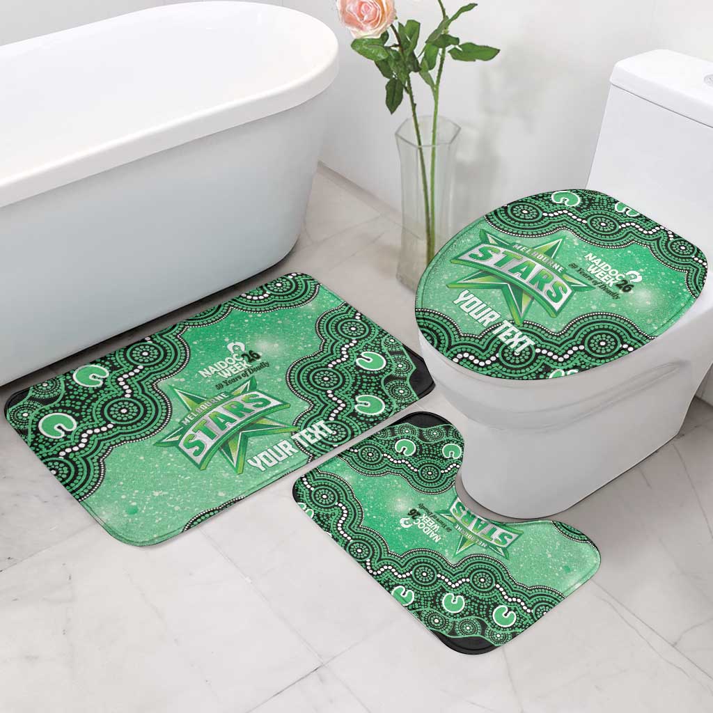 Melbourne Stars NAIDOC Week 2026 Custom Bathroom Set 50 Years Deadly Indigenous Art Glitter Effect