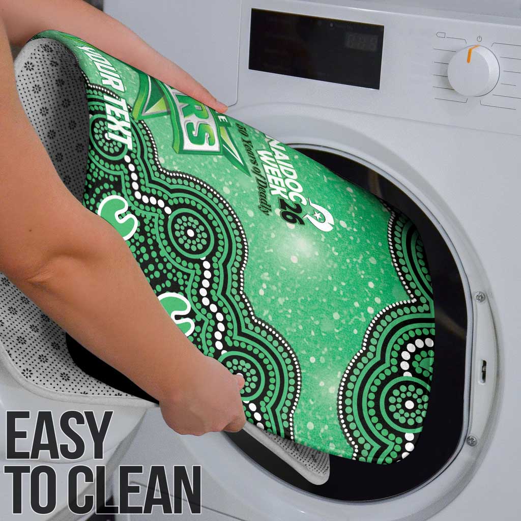 Melbourne Stars NAIDOC Week 2026 Custom Bathroom Set 50 Years Deadly Indigenous Art Glitter Effect