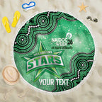 Melbourne Stars NAIDOC Week 2026 Custom Beach Blanket 50 Years Deadly Indigenous Art Glitter Effect