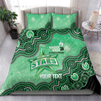 Melbourne Stars NAIDOC Week 2026 Custom Bedding Set 50 Years Deadly Indigenous Art Glitter Effect