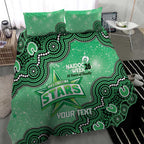 Melbourne Stars NAIDOC Week 2026 Custom Bedding Set 50 Years Deadly Indigenous Art Glitter Effect