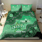 Melbourne Stars NAIDOC Week 2026 Custom Bedding Set 50 Years Deadly Indigenous Art Glitter Effect