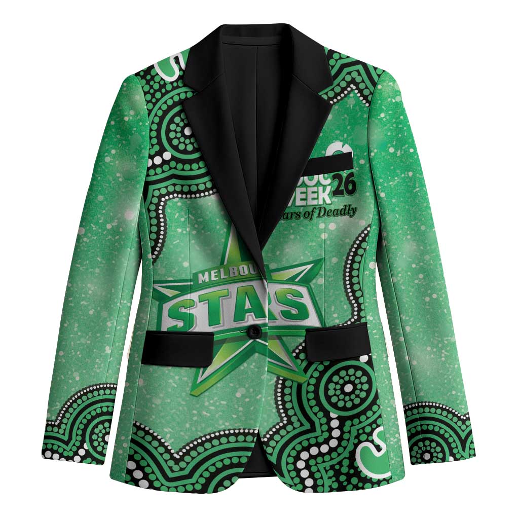 Melbourne Stars NAIDOC Week 2026 Custom Blazer 50 Years Deadly Indigenous Art Glitter Effect