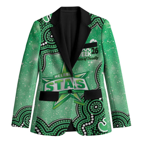 Melbourne Stars NAIDOC Week 2026 Custom Blazer 50 Years Deadly Indigenous Art Glitter Effect