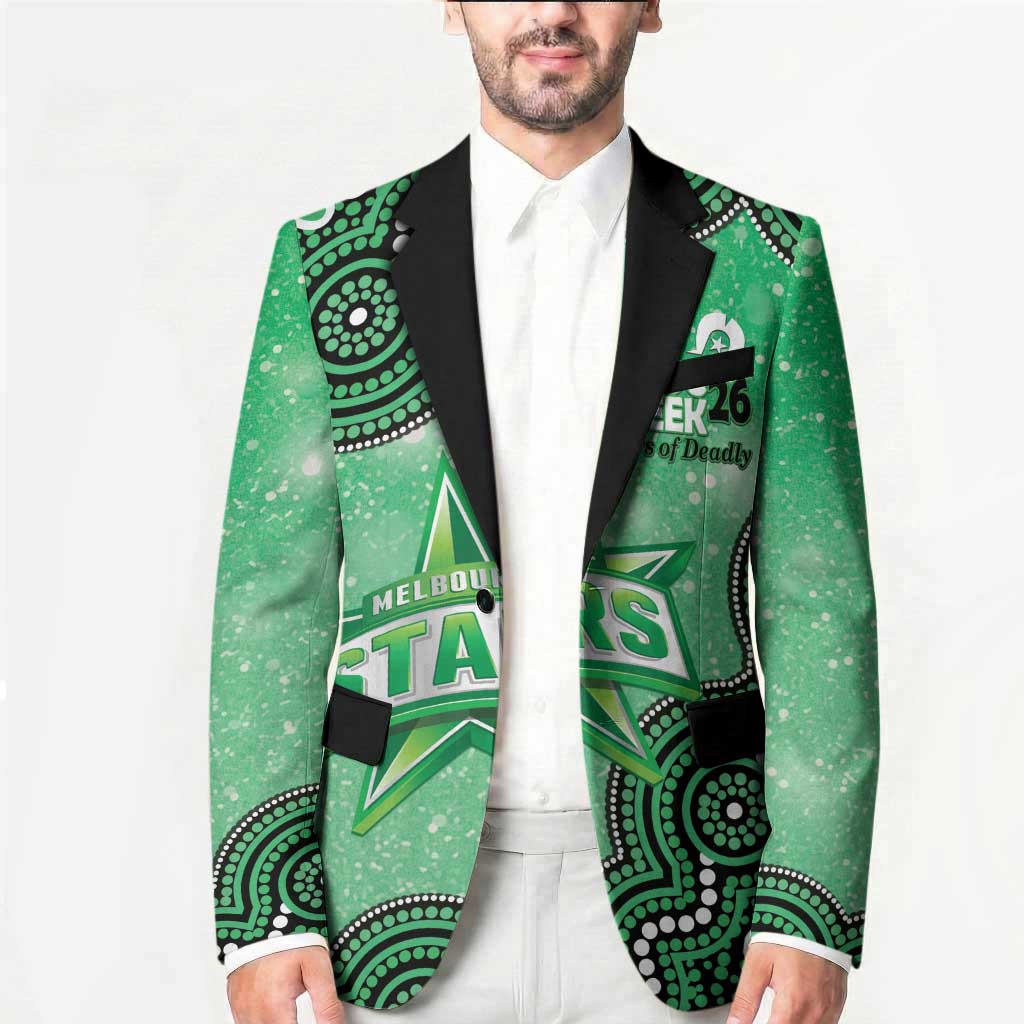 Melbourne Stars NAIDOC Week 2026 Custom Blazer 50 Years Deadly Indigenous Art Glitter Effect