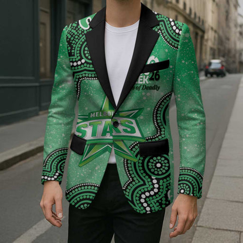 Melbourne Stars NAIDOC Week 2026 Custom Blazer 50 Years Deadly Indigenous Art Glitter Effect