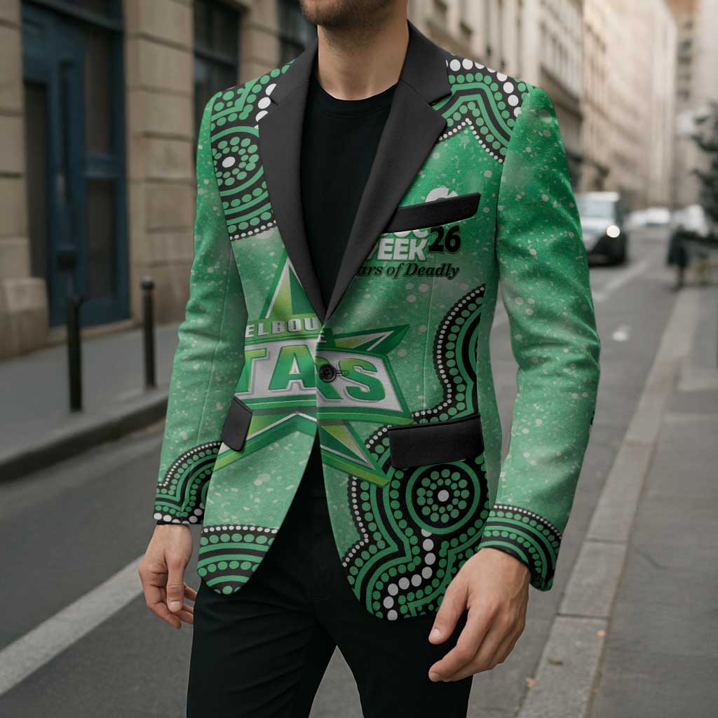 Melbourne Stars NAIDOC Week 2026 Custom Blazer 50 Years Deadly Indigenous Art Glitter Effect