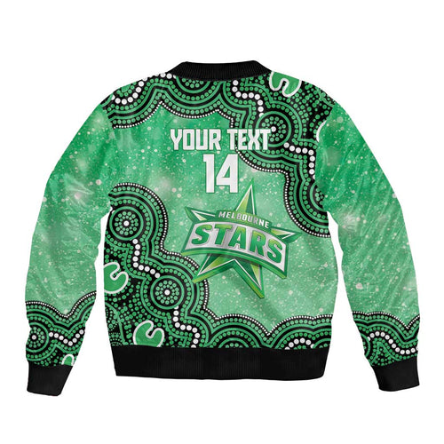 Melbourne Stars NAIDOC Week 2026 Custom Bomber Jacket 50 Years Deadly Indigenous Art Glitter Effect