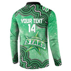 Melbourne Stars NAIDOC Week 2026 Custom Button Sweatshirt 50 Years Deadly Indigenous Art Glitter Effect