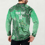 Melbourne Stars NAIDOC Week 2026 Custom Button Sweatshirt 50 Years Deadly Indigenous Art Glitter Effect